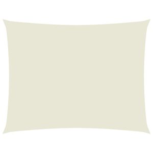 vidaXL Prostokątny żagiel ogrodowy, tkanina Oxford, 3,5x4,5 m, kremowy