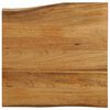 vidaXL Blat stołu, 60x60x2,5 cm, naturalna krawędź, lite drewno mango