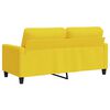 vidaXL Sofa 2-osobowa, jasnoż&oacute;łta, 140 cm, tapicerowana tkaniną