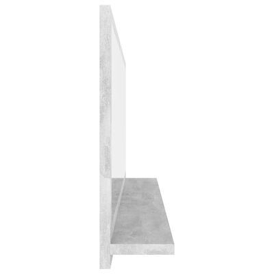 vidaXL Lustro łazienkowe, szarość betonu, 100x10,5x37 cm, płyta wiórowa