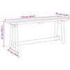 vidaXL Ławka ogrodowa Naturalny 119 x 47 x 35 cm Drewno sosnowe
