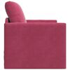 vidaXL Sofa Bed Czerwone wino 74 x 77 x 81 cm Aksamit