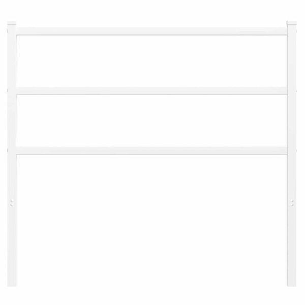 vidaXL Metalowe wymienne wezgłowie, białe, 107 cm