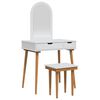 vidaXL Zestaw toaletki FAUSKE 3 pcs Biały 76 x 50 x 143 cm