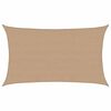 vidaXL Żagiel przeciwsłoneczny, 160 g/m&sup2;, kolor taupe, 5x8 m, HDPE