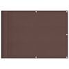 vidaXL Parawan balkonowy, brązowy, 75x800 cm, 100% poliester Oxford