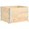 vidaXL Nadstawki paletowe, 3 szt., 100x100 cm, lite drewno sosnowe