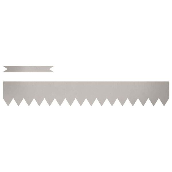 vidaXL Krawężnik do trawnika 50 pcs Brązowy 100 x 0.05 x 20 cm