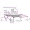 vidaXL Ł&oacute;żko z regałem, bez materaca, białe, 160x200 cm, sosnowe