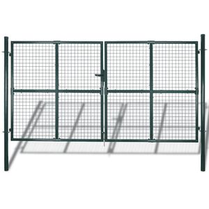 vidaXL Brama ogrodzeniowa Double Door 300x150 cm, stal malowana proszkowo