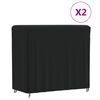 vidaXL Pokrowce na stojaki na drewno opałowe, 2 szt., 122x61x106 cm