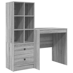 vidaXL Biurko Szary Sonoma 115,5 x 50 x 127 cm 2 szt.