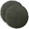 vidaXL Poszewka na poduszkę 2 pcs HEERLEN antracytowy &Oslash; 30 cm sztruks