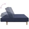 vidaXL 2-osobowa kanapa z podn&oacute;żkiem, niebieska, tapicerowana tkaniną