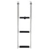 vidaXL Drabinka pokładowa z 3 stopniami, składana, stal nierdzewna