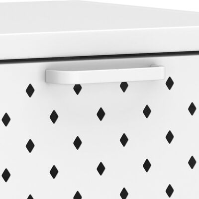 vidaXL Stolik konsolowy, biały, 72x35x75 cm, stalowy
