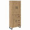 vidaXL Highboard z szufladą Dąb rzemieślniczy 69,5 x 34 x 180 cm