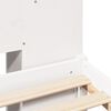 vidaXL Łóżko z regałem, bez materaca, białe, 120x200 cm, sosnowe