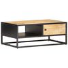 vidaXL Stolik kawowy z drzwiczkami, 90x55x36 cm, surowe drewno mango