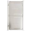 vidaXL Brama ogrodowa 100x175 cm Stal nierdzewna