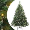 vidaXL Sztuczna choinka z 150 diodami LED Zielony 150 cm PE i PVC