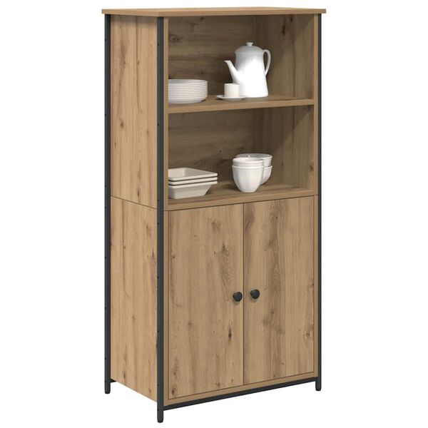 vidaXL Highboard Dąb rzemieślniczy 62 x 36 x 121,5 cm