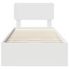 vidaXL Ramka ł&oacute;żka Z zagł&oacute;wkiem Biały 100 x 200 cm Drewno inżynieryjne
