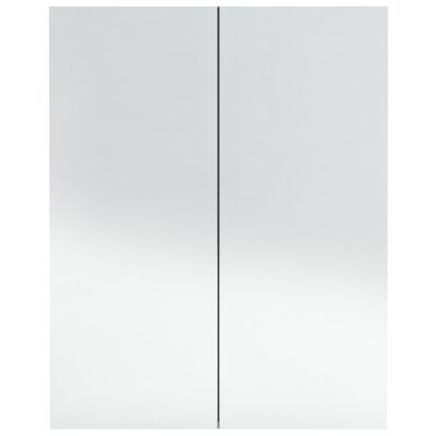 vidaXL Szafka łazienkowa z lustrem, 60x15x75 cm, MDF, antracytowa