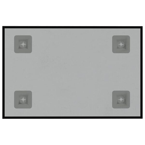 vidaXL Ścienna tablica magnetyczna, czarna, 30x20 cm, szkło hartowane