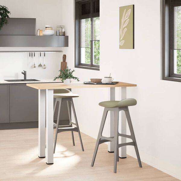 vidaXL Nogi do stołu barowego 4 szt. Białe 100-102 cm Stal