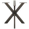 vidaXL Noga do stołu jadalnego Spider Shape Czarny 85x85x(72-73) cm Stal