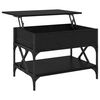 vidaXL Stolik kawowy Czarny Dąb 70x50x50cm Materiał drewnopochodny