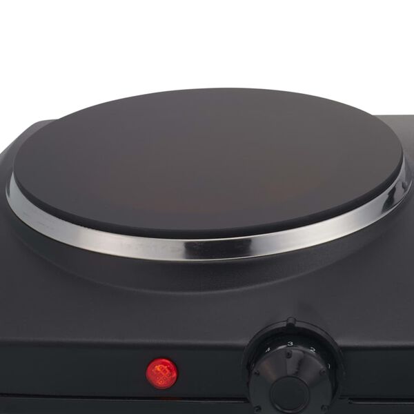 Princess Kuchenka ceramiczna dwupalnikowa, 2000 W, czarna