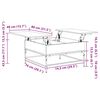 vidaXL Stolik kawowy, dąb sonoma, 80x80x45 cm