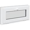 vidaXL Okno piwniczne RISOR 80 x 40 cm PVC i szkło antracytowy