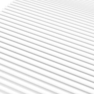 vidaXL Materac piankowy, biały, 100x200 cm, twardość H2/H3
