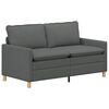vidaXL Sofa ciemnoszary tkanina