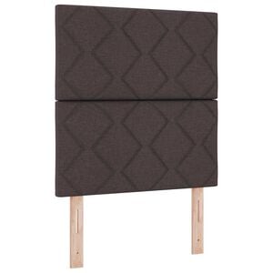 vidaXL Zagł&oacute;wek Ciemny brąz 80 cm tkanina