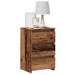 vidaXL Szafka nocna, stare drewno, 40x35x62,5 cm