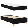 vidaXL Ramka ł&oacute;żka z materacem Czarny 100 x 200 cm tkanina