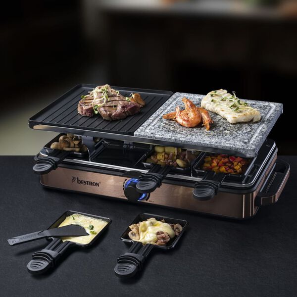 Bestron Grill raclette ARG1200CO, 1400 W, kolor miedziany
