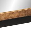 vidaXL Lustro łazienkowe, 55x1x60 cm, szkło i lite drewno mango