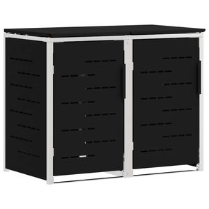 vidaXL Przechowywanie kosza na odpady for 2 Bins 240L Stal nierdzewna