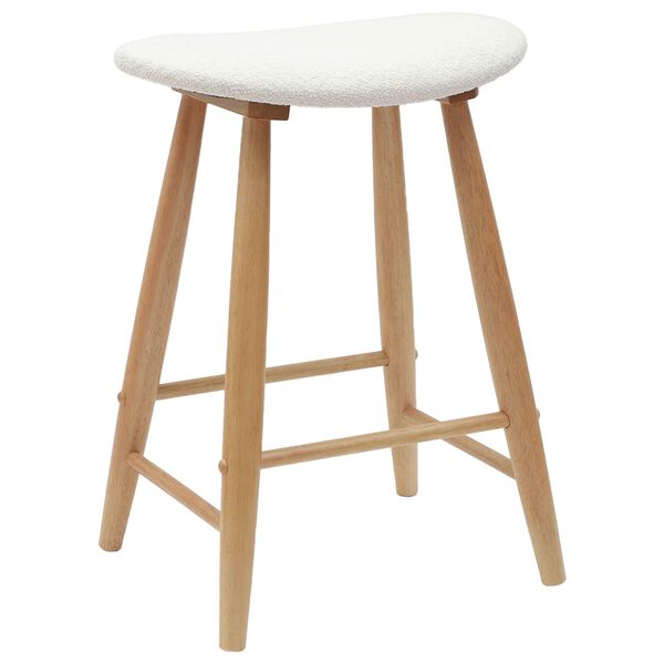 vidaXL Krzesła jadalne 2 pcs Naturalny 46 x 37 x 63 cm Drewno Gumowe