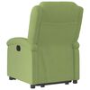vidaXL Elektryczny, podnoszony fotel rozkładany, jasnozielony, aksamit