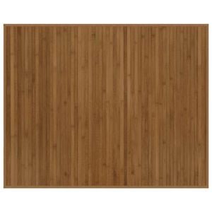 vidaXL Dywan prostokątny, brązowy, 80x100 cm, bambusowy