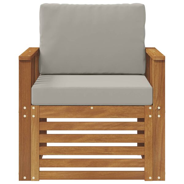 vidaXL Zestaw sof na zewnątrz z poduszką Naturalny 71 x 63 x 73 cm