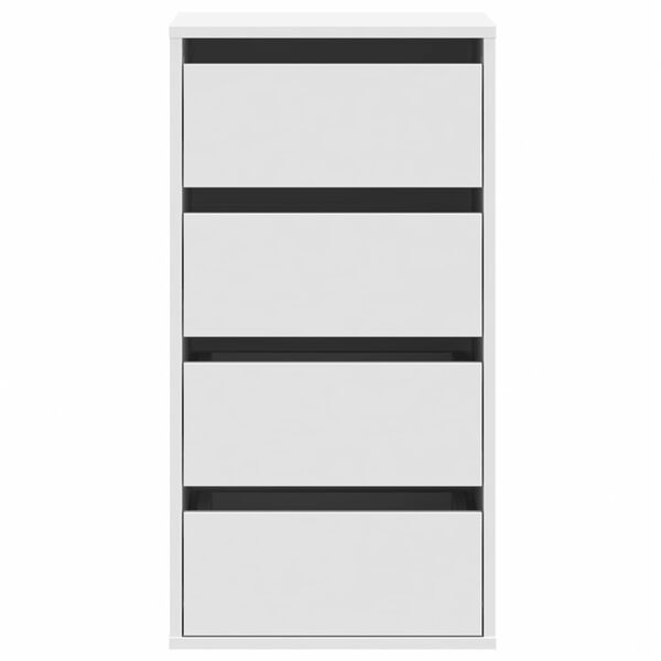 vidaXL Komoda, biała, 40x41x76 cm, materiał drewnopochodny