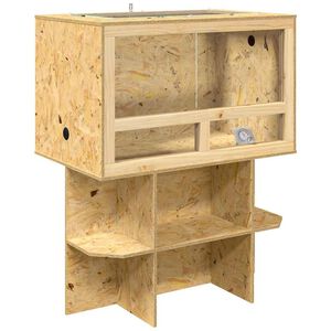 vidaXL Terrarium brązowy 80 x 50 x 100 cm OSB