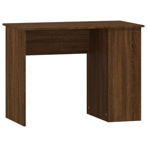 vidaXL Biurko, brązowy dąb, 100x55x75 cm, materiał drewnopochodny
